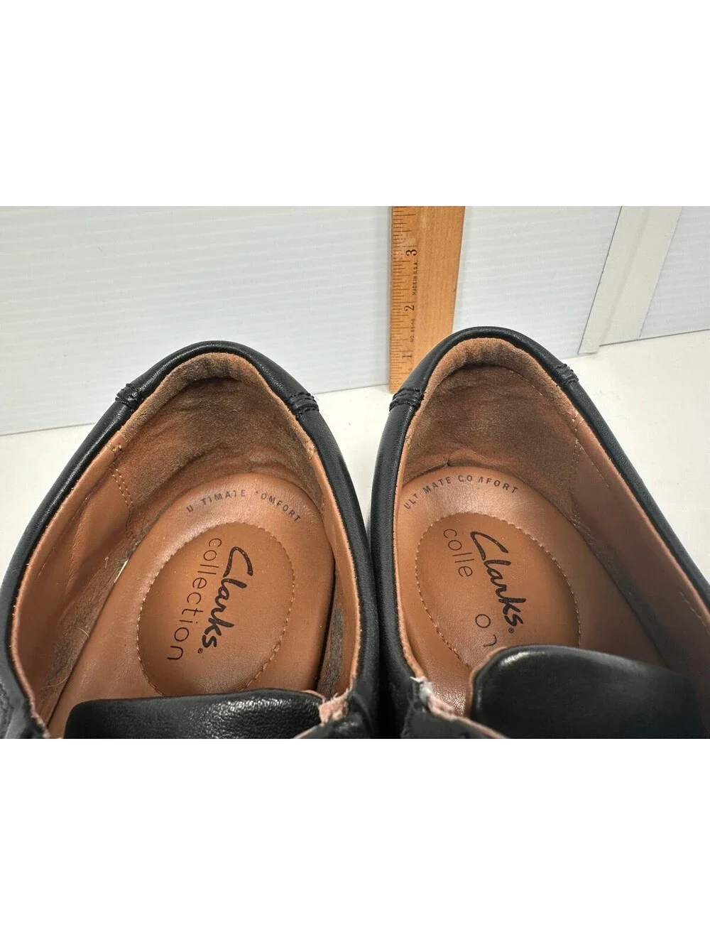 Clarks Collection Tilden Mens Black Leather Cap Toe LaceUp Oxfords 10.5 M